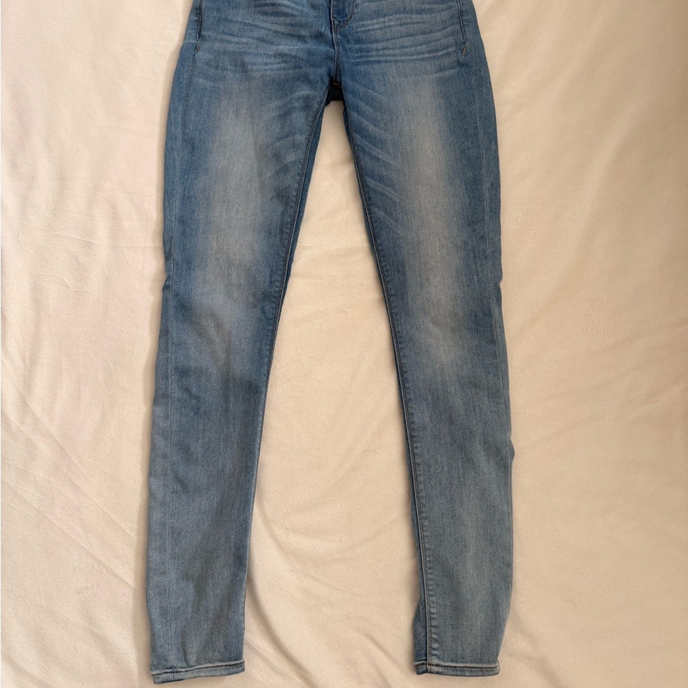 Express Women's Skinny Jeans in Soft Blue